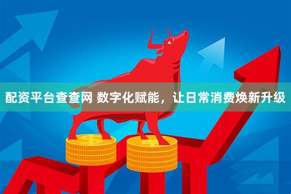 配资平台查查网 数字化赋能，让日常消费焕新升级